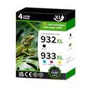 932XL/933XL High Yield INK Cartridge Replacement for HP932XL/933XL HP932/933 932/933 XL Combo Pack Compatible with HP Officejet 6100 6600 6700 7110 7510 7610 7612 ( Black Cyan Magenta Yellow 4 Pack)