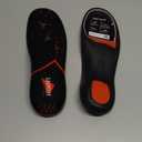 Plantar Fasciitis Relief Shoe Insoles - High Arch Support Inserts Men Women - Orthotics Shoe Inserts for Flat Feet - Work Boots Running Hiking Insoles (M (Men 9-10.5/Women 10-11.5), Black)