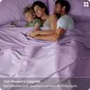 Bedsure King Size Sheets Set, Cooling Sheets for Hot Sleepers, Rayon Derived from Bamboo, PureWoven, Breathable & Soft, Deep Pocket Up to 16 Inches, Hotel Luxury Silky Bedding, Lilac