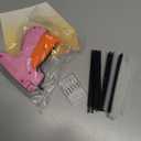 Stitch Gun for Clothes - Handheld Stitch Gun Quick Clothing Fixer - Tagging Gun - Includes 6 Needle, 1000 Black Fasteners & 1000 White Fasteners (Pink,Orange)