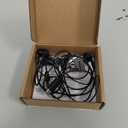 Amazon Basics Wired Earbuds with Microphone, in-Ear Headphones, USB-C, 4.2 ft Cable, S/M/L Ear Tips, Black