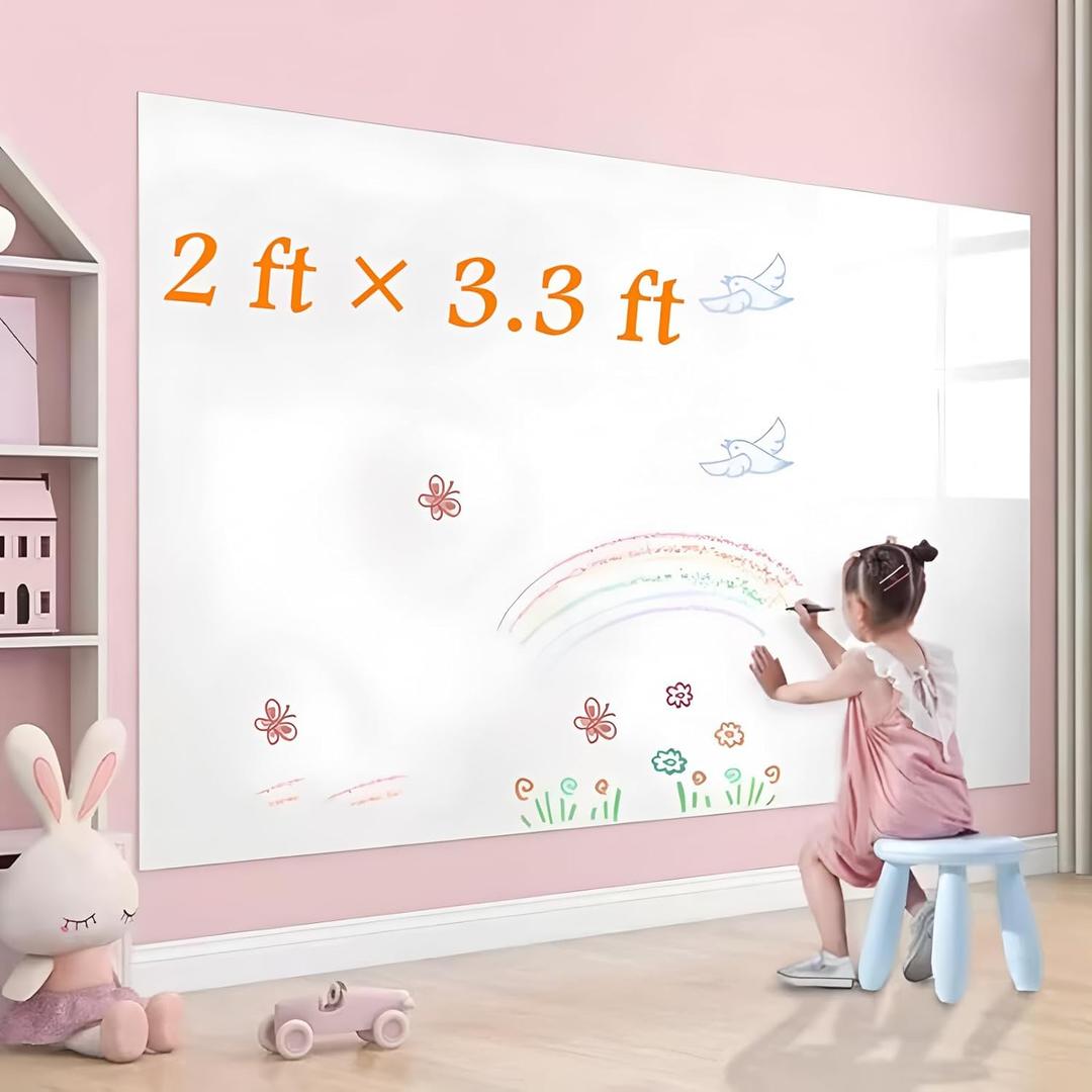 White Board Wallpaper 24 x 40 Dry Erase Sticker Peel and Stick Self Adhesive Chalkboard Contact Paper for Wall Paint Graffiti Decoration Home Office School (2440 Inches)