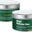 MTLEE 2 Pack 12oz Can Mold Release Wax Mold Release Agent, Inexpensive Edge Wax Out for Candle Resin Silicone Removal Larger Molds, 340g Per Can
