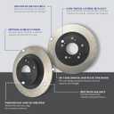 Centric Premium 120.40068 Automotive Replacement Rear Brake Rotor Fits Select Acura ILX/TSX, Honda Accord/HR-V