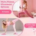 Pilates Equipment Kit for Home Workouts - 18pcs Set- 14'' Pilates Ring and Ball Set for Women, Pilates/Yoga Accessories Kit with Wrist Weights, Resistance Bands, Core Sliders, Yoga Strap