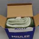 MIULEE Boho Farmhouse Sage Green Throw Pillow Covers 18x18 Inch Set of 4 Mordern Nordic Cushion Covers Soft Corduroy Spring Home Decor for Couch Bed Sofa Living Room Forest Green