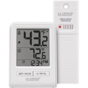 La Crosse Technology 308-1409WNH-CBP Battery Operated Wireless Digital Thermometer - White