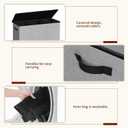 Relefree laundry hamper 3 section,180L large laundry basket for laundry sorting,Clothes Hamper with 3 Removable Bags,laundry hamper with lid, ideal for Bedroom,Bathroom,Dorm,Laundry Room,Grey