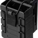 TACNEX Compact Radio Holster Polymer Walkie-Talkie Case w/Duty Belt/MOLLE Vest Clip Two Ways Radio Pouch Interphone Carrier Sheath for Police Law Enforcement Security Firefighter Rescue EMS EMT