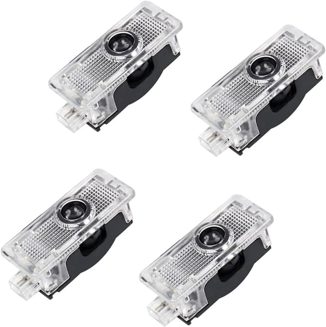 Car Door Lights Logo Projector Ground Courtesy Light 4PCS LED Puddle Lights Compatible with CLA45 CLA250 E200 E400 C200 Coupe CLS45 CLS300 CLS350 CLS400