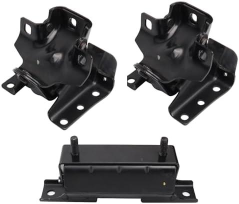 Set of 3, Engine Motor Mounts and Trans Mount Compatible with 99-06 Silverado Tahoe Sierra 1500 V8 5.3L 6.0L, Replace OE A2909 A2909 A2638