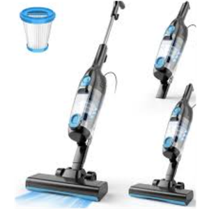 Vazone R6X Corded Stick Vacuum Cleaners for Home, 20Kpa Powerful Suction Stick Vacuum with 16Ft Cord, 2 in 1 Lightweight Handheld Vacuum Cleaner for Hardwood Floor Pet Hair