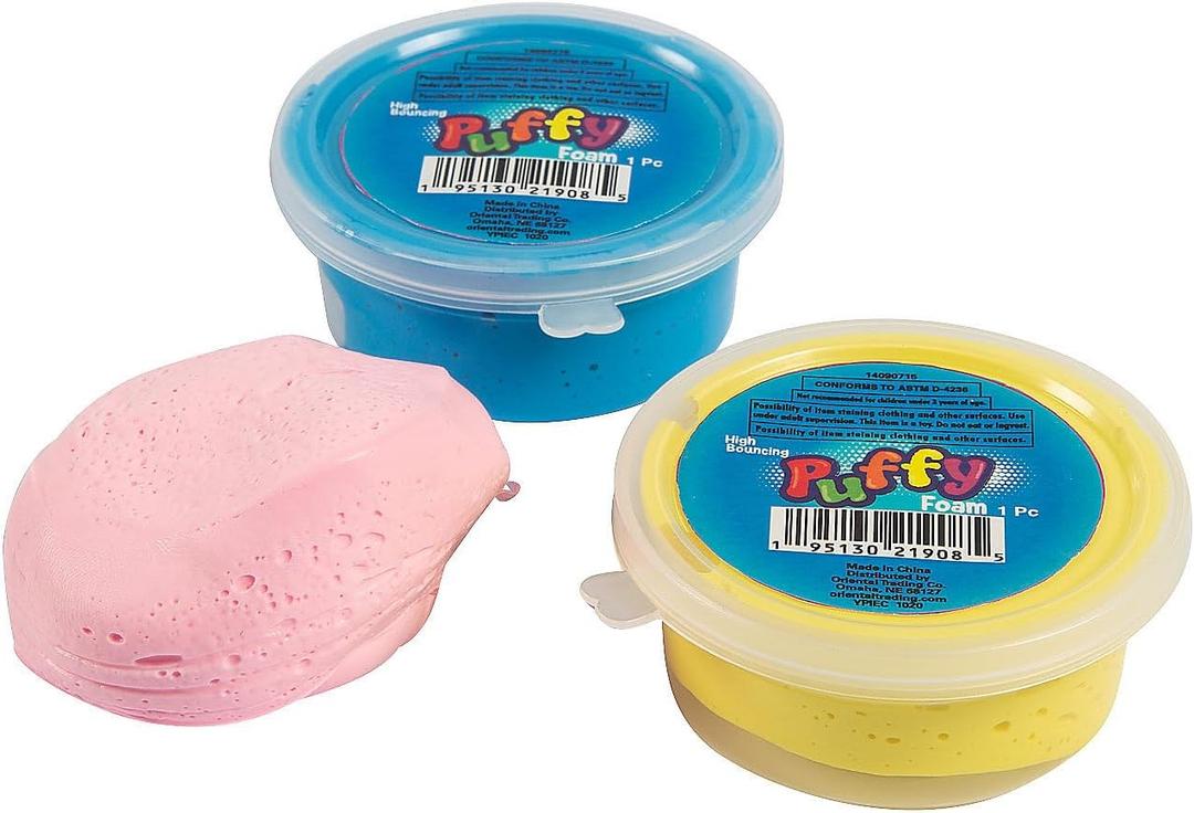 High-Bouncing Putty Foam - Toys - 12 Pieces