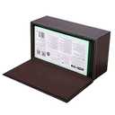 High-end Fashion Pu Leather Tissue Box Holder Business Black,Rectangular Tissue Box Cover,Napkin Holder Drawer Paper Dispenser,Home Office car Tissue Holder with Magnetic Bottom (Brown)