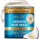 MAREE Deep Conditioning Hair Mask for Damaged Hair Treatment - Keratin Hair Care for Hydrating Growth Repair Moisturizing - Dry Curly Color Refreshing - Tratamiento Mascarilla Para el Cabello Seco (10 Fl Oz (Pack of 1), White)