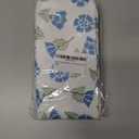 Blue Green Block Print Pillow Covers 18x18 Set of 2 Floral Spring Summer Flower Pattern Decorative Neutral Outdoor Throw Pillowcases Boho Cushion Cover Rustic Decoration Farmhouse Sofa Couch Bed Decor