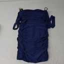 PRETTYGARDEN Off One Shoulder Dresses for Women 2025 Summer Ruched Cocktail Party Bodycon Spring Mini Short Dress S, Blue