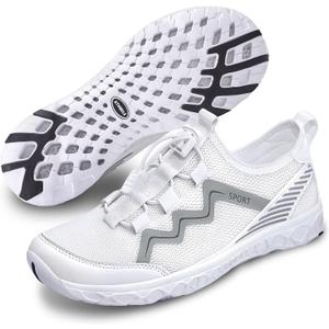 ATHMILE Water Shoes for Women Men Swimming Quick-Dry Adult Barefoot Lightweight Breathable Aqua Shoes for Beach Swim Camping Surf Boat Hiking Kayak