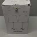 Mini Bedside Lamps for Bedrooms Set of 2 - Nightstand Bedroom Lamps with USB C Port and AC Outlet Charging, Dimmable Touch Small Bed Side Table Lamp, Black Night Stand Light for Kids/Guest Room (Beige)