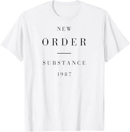 New Order Substance TShirt, White, XLarge