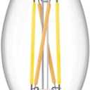 PHILIPS LED 75W BA11 3-Pack Ultra Definition Soft White (2700K) 700 Lumen (6.6W = 75W) Dimmable Clear Flicker-Free Candelabra Light Bulbs Fits E26 or E12 Sockets