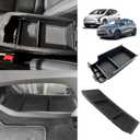 BestEvMod Center Console Organizer Armrest Storage Box & Lower Console Organizer 2PCS Compatible with Chevy Bolt EV Bolt EUV 2022-2025 Accessories(Armrest Tray+Lower Tray)