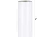 YOUKE OLA 24 Pack Sublimation Tumblers Straight Skinny Blanks 20oz for Heat Transfer, Individual Gift Boxed, Double Wall Insulated Tumbler with Shrink Wrap Films & Heat Tape & Straws, White, 24 Count