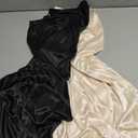 Ellames Women's 2 Pieces Half Slips for Under Dresses Satin Long Underskirt Half Slip Shirt Skirt Extender (XXXL)