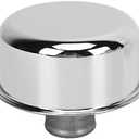 Oil Breather Push In Round Oil Filler for SBC SBF 327 350 302 454 502 1‑1/4in Hole Valve Cover Breather Valve Cover Replacement