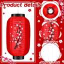 12 Pcs Japanese Paper Lantern Plum Blossom