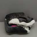 Electric Heated Blanket Throw Size - 50"x60", Soft Flannel Heating Blanket, 4 Heating Levels, 3 H Auto Shut Off, Breathable Warm and Washable for Sofa, Dark Grey