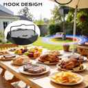 Fly Fans for Tables, Fly Repellent Fan with Adjustable Directional (360) Quiet Bug Fans with Soft Blades, Picnic Food Fans to Keep Flies Away, Powered by 2AA Batteries (Not Include)