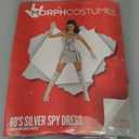 Morph Silver Dress Assassin Costume - Movie Character Dress for Women - Halloween Costume (Small)