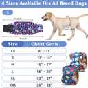 5 Pack Dog Diapers Male Reusable, Premium Belly Bands for Dogs, High Absorbing Male Dog Pee Wraps for Doggie in Incontinence or Excitable Urination and Training Cartoon M