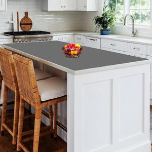 Extra Large Silicone Mat, 78.7''x23.6''(200cmx60cm) Heat Resistant Mats for Countertop, Waterproof Countertop Protector Mat, Cuttable Kitchen Countertop Mat, Silicone Mat for Kitchen Island, Dark Gray