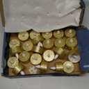 Mudder 24 Pieces Gold Tea Lights LED Candles Tealights Flameless Votive Battery Operated Tea Lights Electric Glitter Tealight for Holiday, Festival Gift, Wedding, Birthday,Home, Party Decor