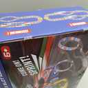 2-in-1 Slot Car Race Track Set with 4 High-Speed Cars, Electric Track, Dual Racing Game with 2 Controllers, Circular Overpass Design Featuring Flash Tracks. Toy Gift for Boys Kids Ages 4-6 6-8 8-12