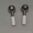 Ice Globes for Facials | Unbreakable Steel Cooling Roller | Cryo Sticks for Face | Massager for Face Neck & Eyes | Skin Care for Dark Circles, Puffiness, Wrinkles, Collagen Production (White)