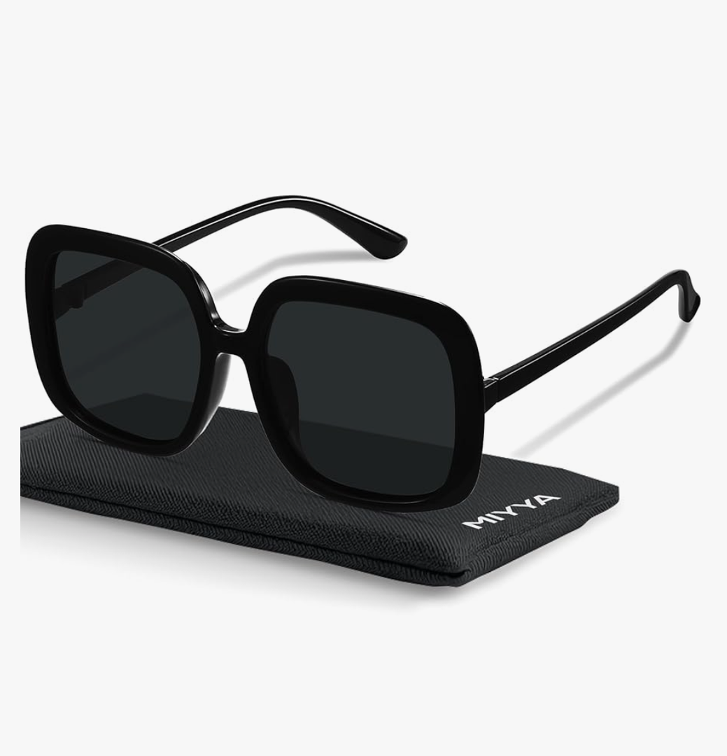 miyya Oversized Polarized Sunglasses Women, Trendy Retro Sun Glasses for Women 2025, Oversized Shades