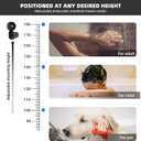 YOHOM Handheld Shower Head Holder Bracket Suction Cup Adjustable Stainless Steel Vacuum Shower Wand Hose Holder for Sprayer Nozzle Removable Bathroom Accessory Clip Wall Mount Matte Black