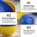 Berglander Plastic Bowls Set of 12 Pieces 25oz, UKR Color Reusable and Sturdy Ramen Bowl, Soup Bowls, Cereal Bowl for Adult, Kids, Home, Restaurant, Garden, Picnic, Camping, Poolside, Outdoor