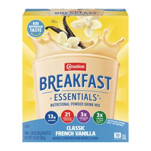 Carnation Breakfast Essentials Powder Drink Mix, Classic French Vanilla, 10 Count Box of 1.26 Ounce Packets (Pack of 6) BBD Jun 19 2026