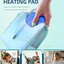 Slimpal AI Portable Heating Pad for Period Cramps, AI Smart Chip Long Safe Heat, Electric Cordless Back Belly Heating Pad for Menstrual Relief, Wearable Heat Belt for Her Women Girl, Dark Purple