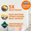 Swiffer Dusters Heavy Duty, Feather Head Multi-Surface Duster Refills for Cleaning, Unstopables, Yellow, 24 Count (4 Packs of 6)