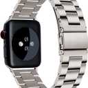 SUPOIX Compatible with Apple Watch Bands 46mm/44mm/45mm/49mm/42mm/41mm/40mm/38mm,Stainless Steel Metal Band for iwatch 11/10/9/8/7/6/5/4/SE/3/2/1/Ultra 3 2 1 for Men & Women