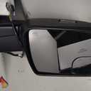 A-Premium Driver Side Power Door Mirror - Compatible with Ram 1500 2019 2020 2021 2022 - Heated Power Folding Chrome Outside Rear View Mirror w/Turn Signal Puddle Light and Blind Spot Glass, Standard