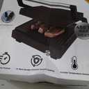 Electric Indoor Grill, 14'', Panini Press Grill, 1600W, Black