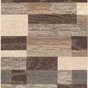 SUPERIOR Indoor Area Rug, Jute Backed, Modern Geometric Patchwork Floor Decor for Bedroom, Office, Living Room, Entryway, Hardwood Floors, Rockwood Collection, 5' x 8', Slate