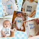Kaciola 30 Sheets Baby Shower Games Iron on Transfers, Baby Boy DTF Transfers Ready to Press Bodysuit Making Stickers Iron on Decals for T Shirts Hoodie DIY Crafts (Boy)
