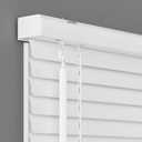 Lumino 1" Light Filtering Vinyl Mini Blinds, 24" W x 64" L White